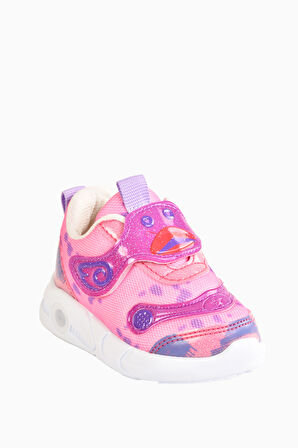 Işıklı Gülen Yüz Figür Çocuk Ayakkabı Esnek Tabanlı Nefes Alabilen  Çocuk Spor Ayakkabı