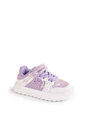 Kız Çocuk Yıldız Detaylı Sneaker Ayakkabı 