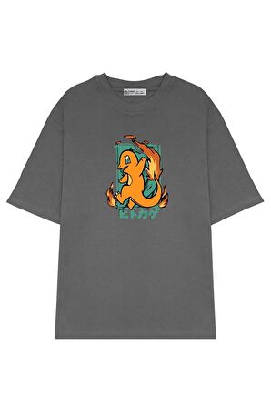 Unisex Oversize T-shirt Pokemon Charmander
