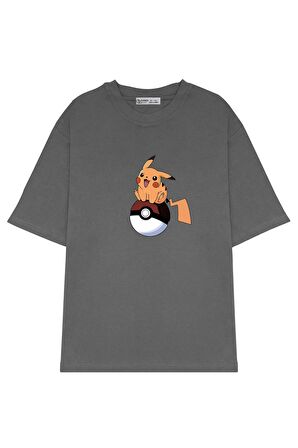 Unisex Oversize T-shirt Pokemon Pikachu