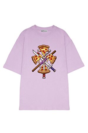 Unisex Oversize T-shirt Ninja Turtles Pizza