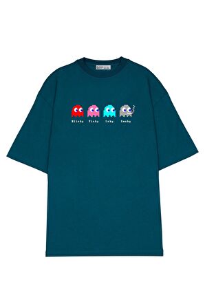Unisex Oversize T-shirt Tetris Smoky