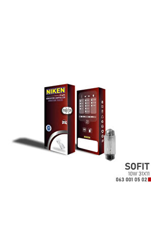 NIKEN SOFIT AMPUL 10W 31X11 12V 10LU