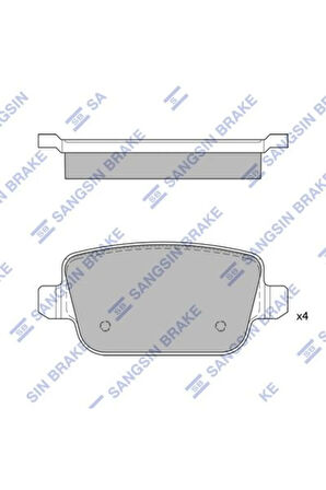 Arka Fren Balata Land Rover Freelander 06- / Ford Mondeo Iv 07- / Focus Iı. Gala