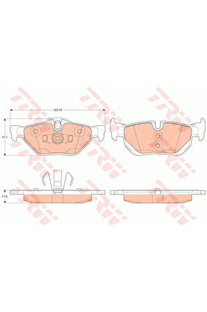 ARKA FREN BALATASI BMW 1 E81-E87-E88 3 E90-E91-E92 X1 E84