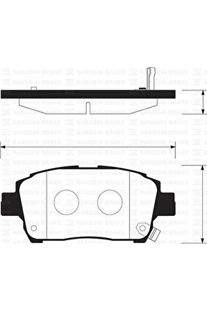 Ön Fren Balata Toyota Yarıs 1.3l 2nz-fe Ncp10 Japon Üretim 99-02 Abs Li Araçlar