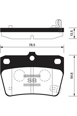 Arka Fren Balata Toyota Rav4 2.0l 1az-fe Aca21 01-05 / Chery Tıggo 1.6l 2.0l J11