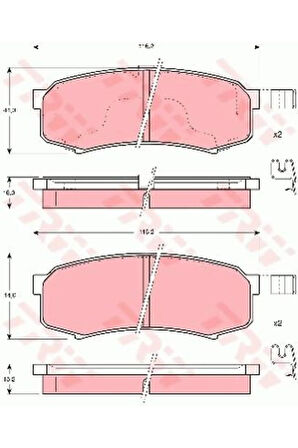 ARKA BALATA PAJERO IV 10 CRUISER 80-90-300