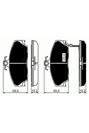 Fren Balatası On Freelander I L314 Honda Cıvıc Vı Delphı Lp911 Sfp100360-45022st3e22-45022s6de01