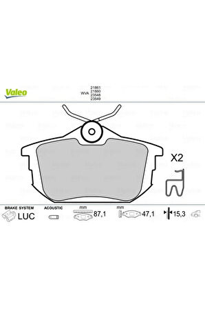 ARKA BALATA CARISMA COLT 1.3-1.5 VOLVO S40 1.6-1.8-2.0-2.0T V40 95-04