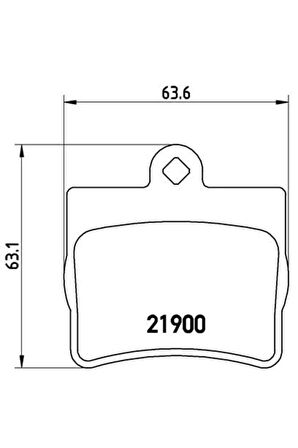 FREN BALATASI ARKA MERCEDES C-CLASS W202 94 00