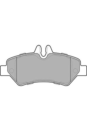 FREN BALATASI ARKA MERCEDES SPRINTER B906 06 . VW CRAFTER 30-35-50 TEK TEKER DELPHI LP1983 A00442069