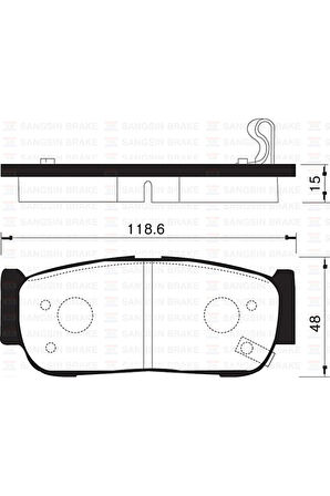 Arka Fren Balata Hyundaı Santafe 2.0l Crdi 06-