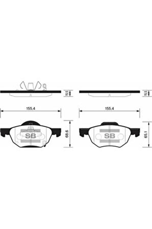 Ön Fren Balata Honda Accord 2.0l 2.4l K20 K24 2.2l Cdti 03-