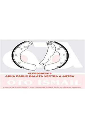 Arka Pabuç Balata Corsa C 00-09 Vectra A 93-95 Astra F 91-98 Lacettı 05 Nubıra 0