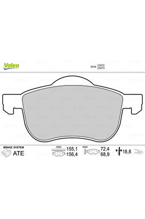 Ön Balata Volvo S60 00-10 S80 98-06 V70 97-07 Xc70 00-07 S70 97-00