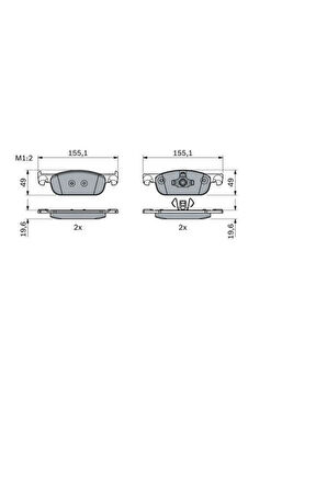 0986495424 Ön Balata Clıo Iv 0.9 Tce-1.2-1.5dcı 12 Dacıa Duster-logan Iısandero