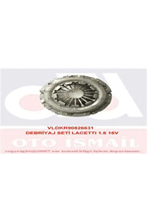 Debriyaj Seti Baskı Disk Bilya Chevrolet Aveo. Kalos 1.4l F14d3 Dohc T250 T255 0