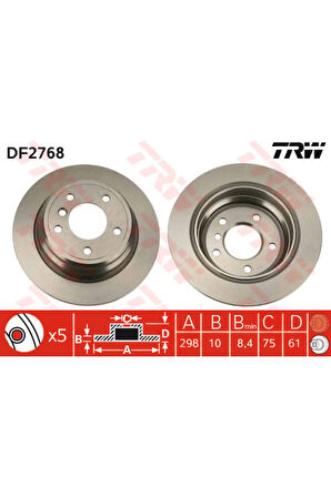 FREN DISKI ARKA BMW E39 96 03