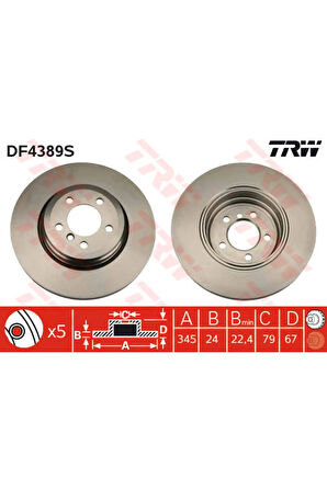 FREN DISKI ARKA ADET BMW E65