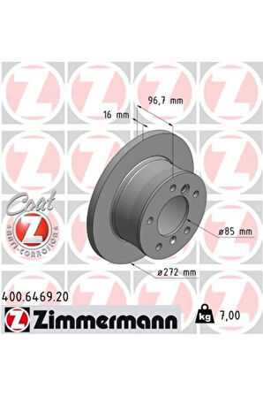 Fren Dıskı Arka Mercedes Sprınter B901 B904 . Vw Lt 28-35-46 Tek Teker