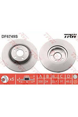 Fren Diski On Adet Bmw F40 F45 F46 F48 F39 Mini Countryman F60