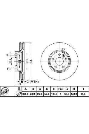 ON FREN DISK AYNASI MONDEO IV S MAX GALAXY 07 11 FREELANDER 2 06-14 EVOQUE 12-18