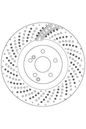 FREN DISKI ON W204 AMG C63 08-14 W205 AMG C63 14- W212 11-15 W221 05-13-TRW DF6873S-A0004212012