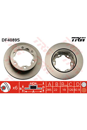 Fren Diski Arka Mercedes Sprinter B901 B904 . Vw Lt 28-35-46 Cift Teker