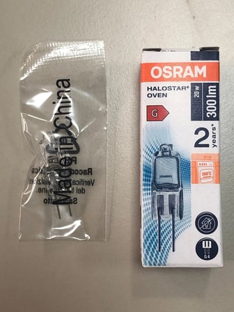 20 ADET OSRAM  64428 Oven 12V 20W G4 Halolen Lamba