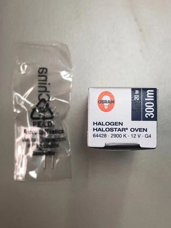 5 ADET OSRAM  64428 Oven 12V 20W G4 Halolen Lamba