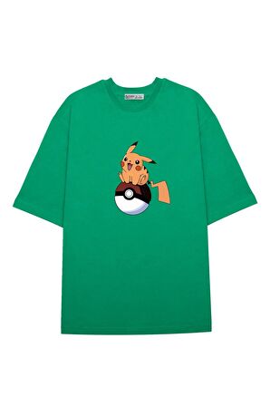 Unisex Oversize T-shirt Pokemon Pikachu