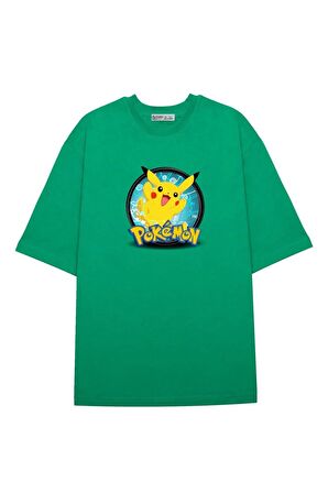 Unisex Oversize T-shirt Pokemon Pikachu2