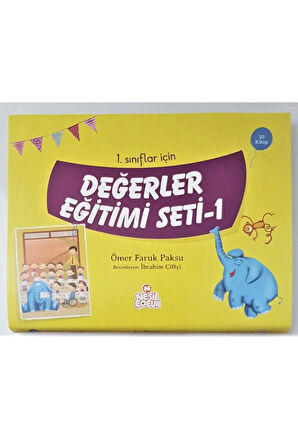 1. Sınıflar Için Değerler Eğitimi 1.set (10 Kitap) Ömer Faruk Paksu