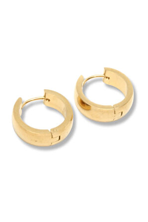 Gold 6 mm Çelik Erkek Küpe