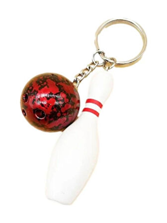 Ocean Pole Bowling Kırmızı Anahtarlık