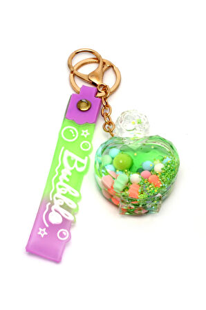 Sulu Yeşil Kalp Anahtarlık