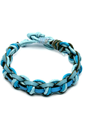 Deri Örgü Bileklik No17