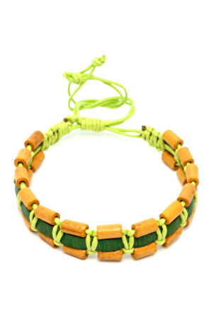 Deri Örgü Bileklik No21