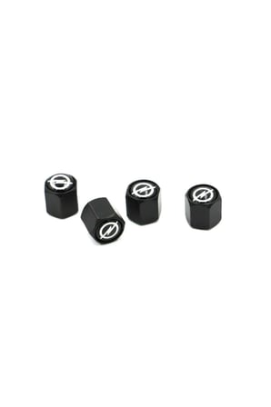 Opel Anahtarlıklı Sibop Kapağı  Opel Siyah Sibop Kapağı Set Opel Siyah Sibop Kapağı