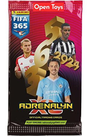 Panini Adrenalyn Fifa 365 - 2024 Official Trading Card Futbolcu Kartları ( 4 Paket )