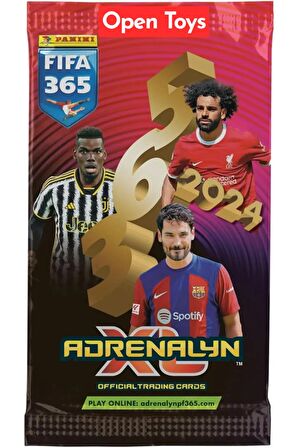 Panini Adrenalyn Fifa 365 - 2024 Official Trading Card Futbolcu Kartları ( 4 Paket )