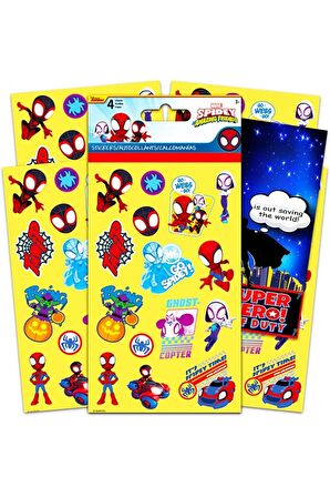 Panini Spidey ve İnanılmaz Arkadaşları Sticker Çıkartma Albüm Dergisi + 2 Paket (10 Adet Sticker)