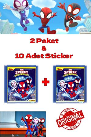 Panini Çıkartma Spidey ve İnanılmaz Arkadaşları - 2 Paket & 10 Adet Sticker