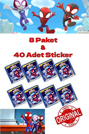 Panini Çıkartma Spidey ve İnanılmaz Arkadaşları - 8 Paket & 40 Adet Sticker