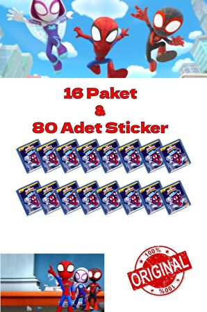 Panini Çıkartma Spidey ve İnanılmaz Arkadaşları - 16 Paket & 80 Adet Sticker