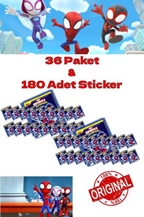 Panini Çıkartma Spidey ve İnanılmaz Arkadaşları - 36 Paket & 180 Adet Sticker