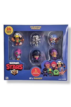 Brawls Star Figür Seti 8 li   - Model 1 - (Sandy + Spike)