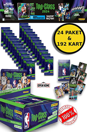 Panini Nba Top Class 2024 Koleksiyonluk Basketbolcu Kartları + 24 Paket (192 Adet Kart)