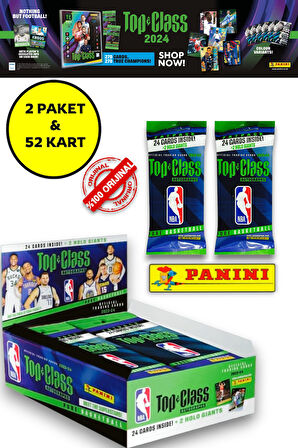 Panini Nba Top Class 2024 Fat Pack Nba Kartları + 2 Paket (48 Adet Kart + 4 Holo Giants Kart)